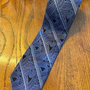 Pronto Uomo Platinum Silk Tie NWT